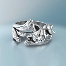 Load image into Gallery viewer, Meowvelous Silver Ring
