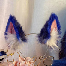 Load image into Gallery viewer, Handmade Ahri Cat Ears, Tail &amp; Choker Set
