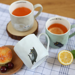 Kawaii Kitty Mug With Tea Spoon