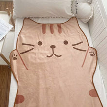 Load image into Gallery viewer, Kitty Hug Flannel Blanket

