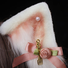 Load image into Gallery viewer, Rosy Cat Ears Headband
