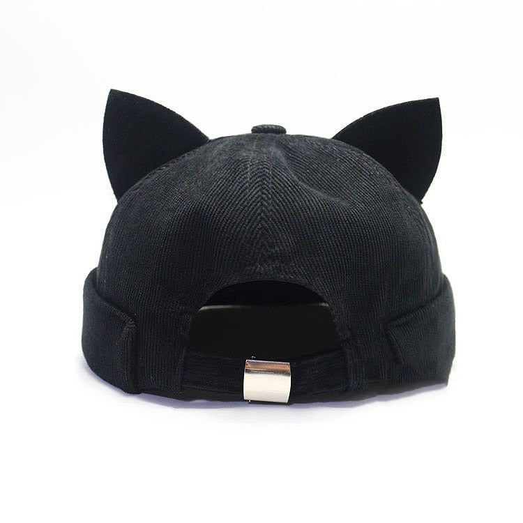 Winter Brimless Docker Cat Ear Hat [Adjustable]