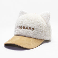 Load image into Gallery viewer, K-Pop Style Woolen Cat Ears Baseball Cap (Adjustable)
