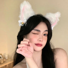 Load image into Gallery viewer, Handmade Cat Ears Headband &amp; Collar Set
