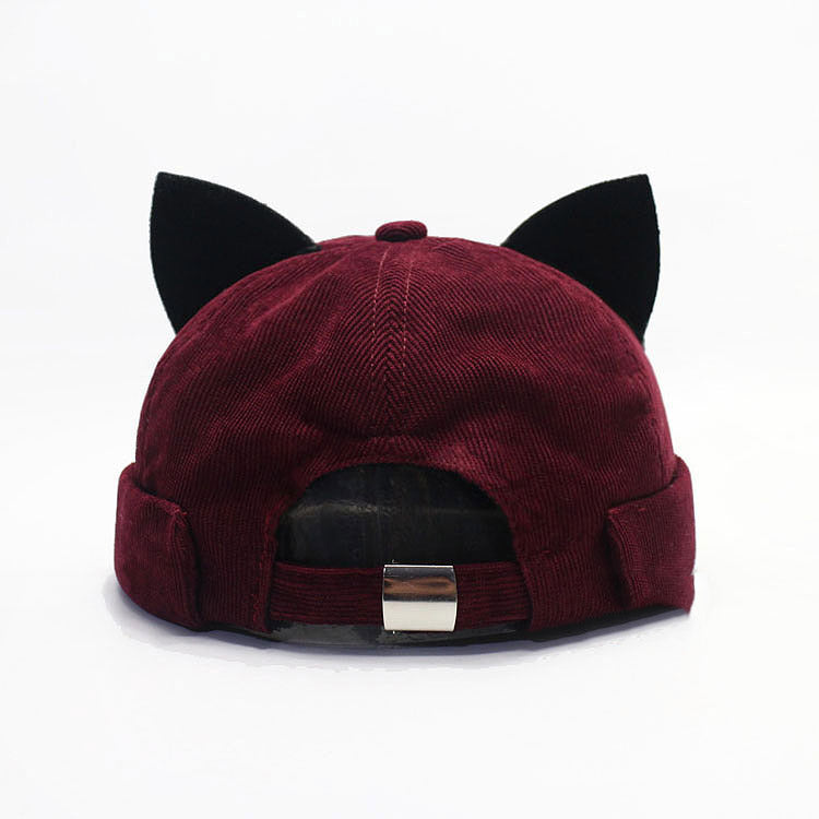Winter Corduroy Docker Cat Ear Hat