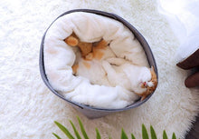 Load image into Gallery viewer, Playful Meow - 2-in-1 Detachable Felt and Wool Cozy Cat Bed- Review
