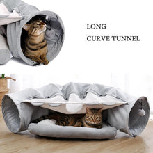 Load image into Gallery viewer, Playful Meow - 3-in-1 Long Curvy Tunnel with Bed &amp; Mat- Review
