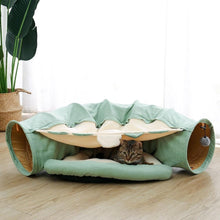Load image into Gallery viewer, Playful Meow - 3-in-1 Long Curvy Tunnel with Bed &amp; Mat- Review
