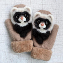 Load image into Gallery viewer, Playful Meow - 3D Cute Animal Winter Mittens- Review
