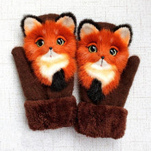 Load image into Gallery viewer, Playful Meow - 3D Cute Animal Winter Mittens- Review
