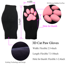 Load image into Gallery viewer, 3D Pink Cat Paw Gloves &amp; Stockings
