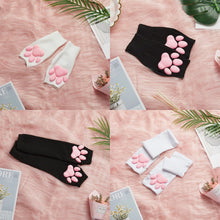 Load image into Gallery viewer, 3D Pink Cat Paw Gloves &amp; Stockings
