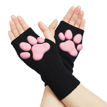 Load image into Gallery viewer, 3D Pink Cat Paw Gloves &amp; Stockings
