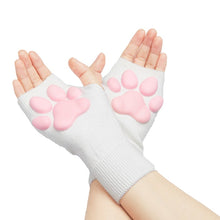 Load image into Gallery viewer, 3D Pink Cat Paw Gloves &amp; Stockings
