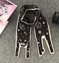 Load image into Gallery viewer, Playful Meow - Adorable Cat Silky Scarf- Review

