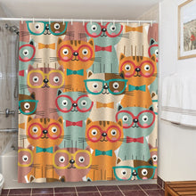 Load image into Gallery viewer, Adventurous Cats Shower Curtain
