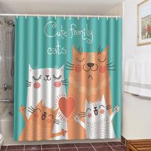 Load image into Gallery viewer, Adventurous Cats Shower Curtain
