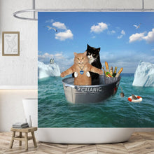 Load image into Gallery viewer, Adventurous Cats Shower Curtain
