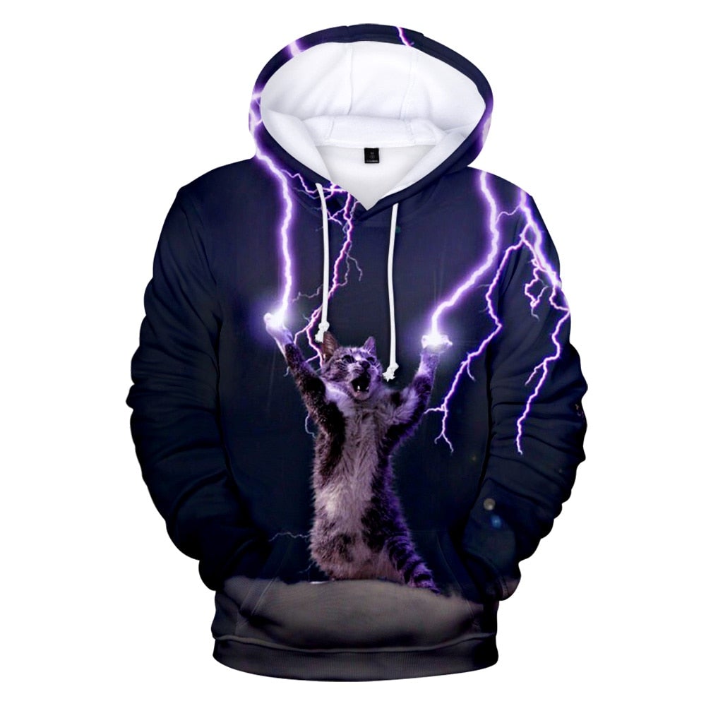 All Mighty Cat Hoodie [Kids and Plus Sizes Available]