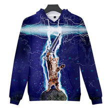 Load image into Gallery viewer, All Mighty Cat Hoodie [Kids and Plus Sizes Available]
