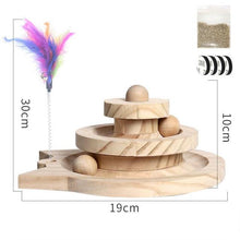 Load image into Gallery viewer, Playful Meow - All Natural Wooden Tower Tracks- Review
