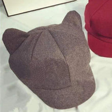Load image into Gallery viewer, Asuka Cat Ears Beret Cap
