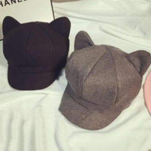 Load image into Gallery viewer, Asuka Cat Ears Beret Cap
