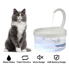 Load image into Gallery viewer, Playful Meow - Automatic Circulating Water Dispenser (with LED night light)- Review
