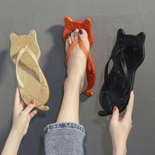 Load image into Gallery viewer, Playful Meow - Beach Cat Flip Flops- Review
