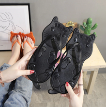 Load image into Gallery viewer, Playful Meow - Beach Cat Flip Flops- Review
