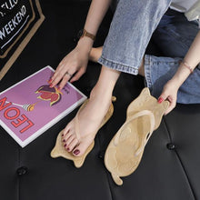 Load image into Gallery viewer, Playful Meow - Beach Cat Flip Flops- Review
