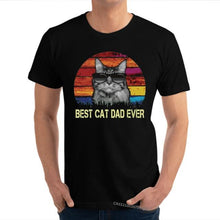 Load image into Gallery viewer, Playful Meow - Best Cat Dad Ever Vintage T-Shirts- Review
