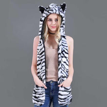 Load image into Gallery viewer, Playful Meow - Big Cat Faux Fur Hat- Review
