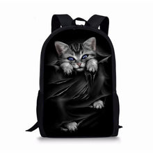 Load image into Gallery viewer, Playful Meow - Black Cat Backpack Set- Review

