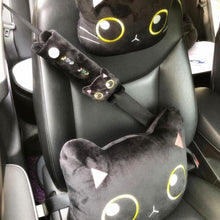 Load image into Gallery viewer, Black Cat Car Cushions Set
