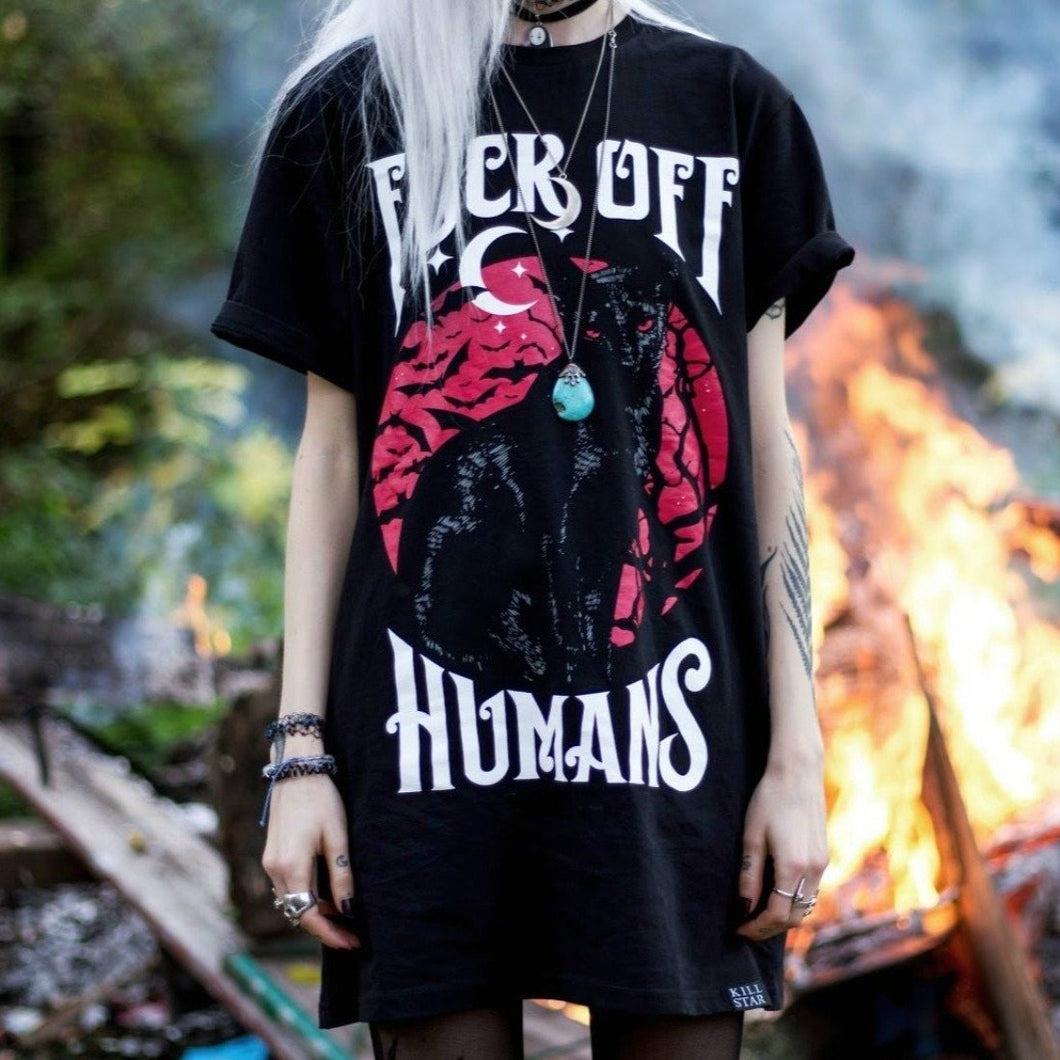 Playful Meow - Black Cat Goth Tee [ Plus Size Available ]- Review
