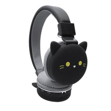 Load image into Gallery viewer, Playful Meow - Black Cat Wireless Headphones- Review
