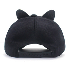 Load image into Gallery viewer, Playful Meow - Bling Bling Cat Ear Rhinestone Snapback Cap [For Children]- Review

