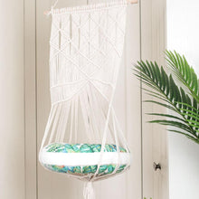 Load image into Gallery viewer, Playful Meow - Boho-Chic Macrame Hammock for Cats- Review
