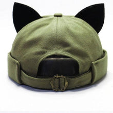 Load image into Gallery viewer, Brimless Docker Cat Ears Hat [Adjustable]
