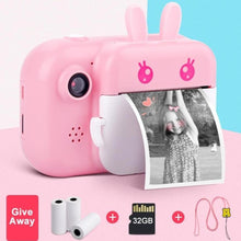 Load image into Gallery viewer, Playful Meow - Bunny Instant Printout Camera [HD 1080P]- Review
