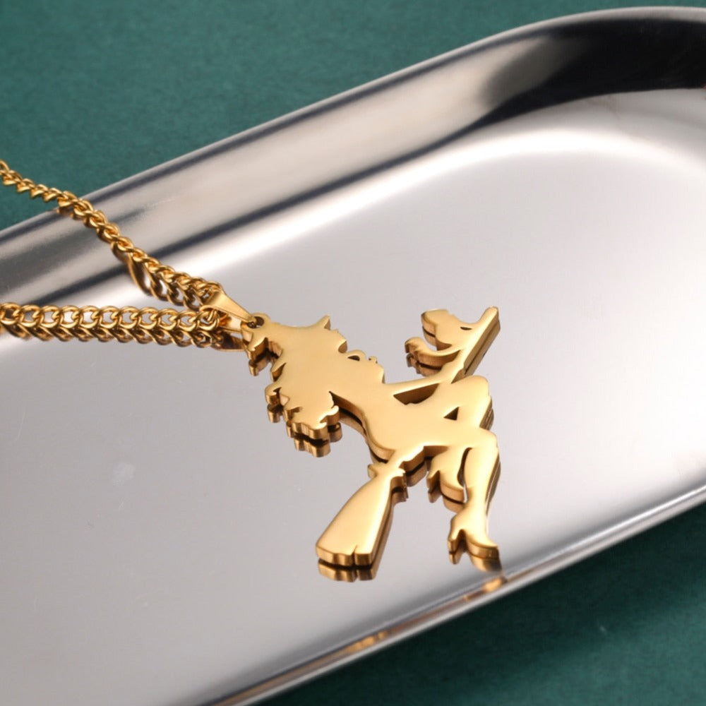 Cat And The Witch Necklace