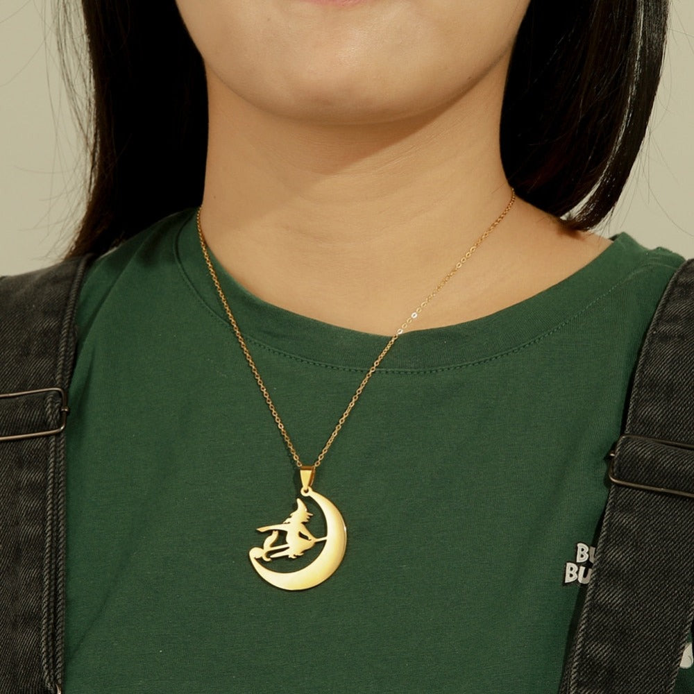 Cat And The Witch Necklace