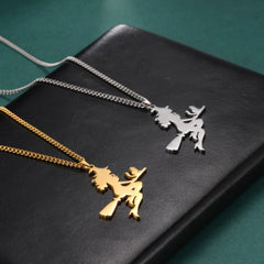 Cat And The Witch Necklace