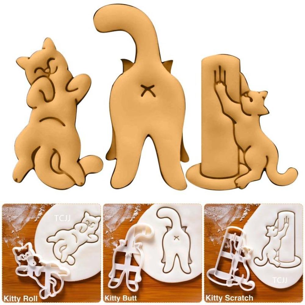 Cat Butt Cookie Cutters [3 Pcs Set]