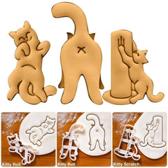 Cat Butt Cookie Cutters [3 Pcs Set]