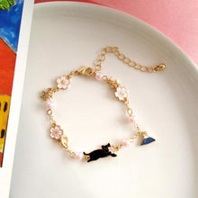 Load image into Gallery viewer, Playful Meow - Cat Chasing Mt Fuji Bracelet- Review

