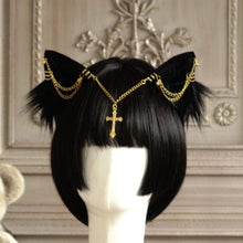 Load image into Gallery viewer, Playful Meow - Cat Ear Hairpin with Detachable Chain- Review
