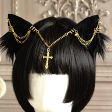 Load image into Gallery viewer, Playful Meow - Cat Ear Hairpin with Detachable Chain- Review
