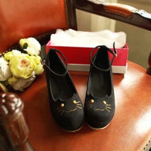 Load image into Gallery viewer, Playful Meow - Cat Ear Mary-Jane Shoes [Platform]- Review
